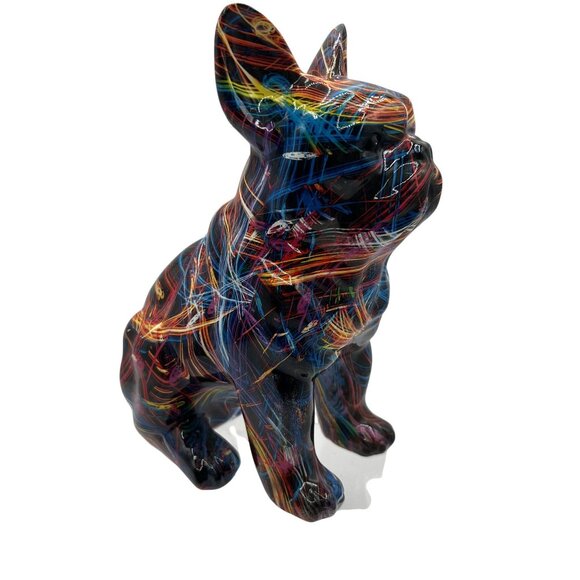 Graffiti Statue Supernova Mischievous Fun Personality French Bulldog Groovy Gift - Picture 4 of 13